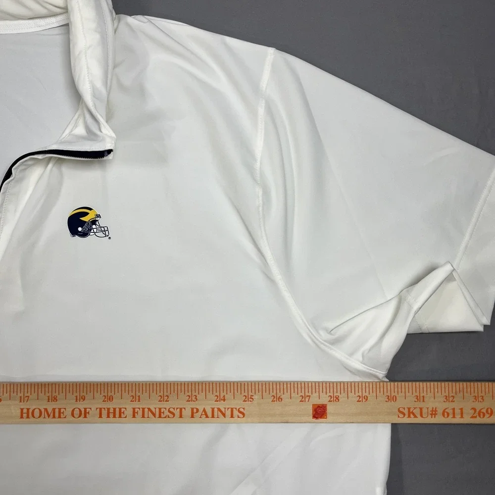Michigan Wolverines‎ Nike Jordan Mens 1/4 Zip Short Sleeve Hoodie Jacket 3XL